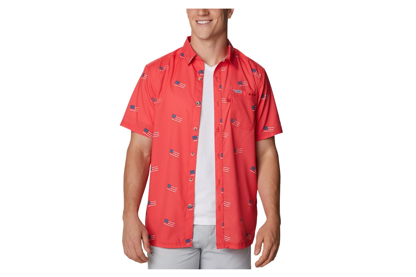 Columbia Men`s PFG Super Slack Tide Camp Shirt